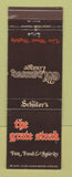 Matchbook Cover Grate Steak Goldsmith Lounge Ann Arbor Marshall Jackson Flint MI