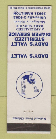 Matchbook Cover - Baby's Valet Diaper Service Detroit? MI
