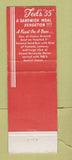 Matchbook Cover - Ted's Restaurant Birmingham Pontiac MI