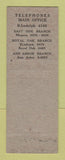 Matchbook Cover - Nelson Company Plumbing Heating Supply Ann Arbor Detroit MI