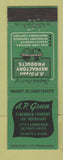 Matchbook Cover - AP Green Firebrick Detroit MI Refractory