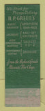Matchbook Cover - AP Green Firebrick Detroit MI Refractory