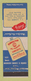 Matchbook Cover - Gibraltar Concrete JL Lumber St Clair Shores MI
