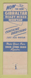 Matchbook Cover - Gibraltar Concrete JL Lumber St Clair Shores MI