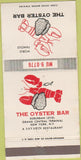 Matchbook Cover - Oyster Bar New York NY 30 Strike