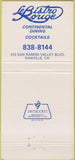 Matchbook Cover - Le Bistro Rouge Danville CA 30 Strike