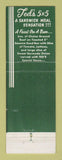 Matchbook Cover - Ted's Restaurant Birmingham Pontiac MI