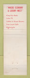 Matchbook Cover - American Inn Speedway Indianapolis IN