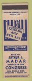 Matchbook Cover - Arthur Madan Congress Election MI?