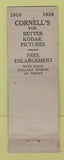 Matchbook Cover - Cornell Stores Kodak Film Greeting Cards Detroit MI WORN