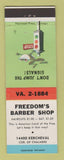 Matchbook Cover - Freedom's Barber Shop Detroit MI