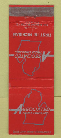 Matchbook Cover - Associated Truck Lines MI Trucking WEAR