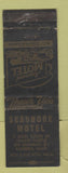 Matchbook Cover - Seashore Motel Cambria CA WORN