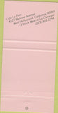 Matchbook Cover - Cafe Le Parc West Hollywood CA 30 Strike