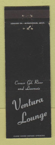 Matchbook Cover - Ventura Lounge Detroit MI