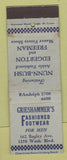 Matchbook Cover - Grieshammer's Shoes Detroit? MI Nunn Bush Freeman WEAR