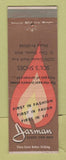 Matchbook Cover - Jarman Men's Shoes St Clair Shores MI