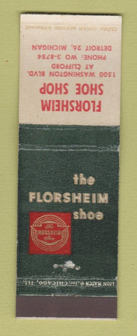 Matchbook Cover - Florsheim Shoes Detroit MI