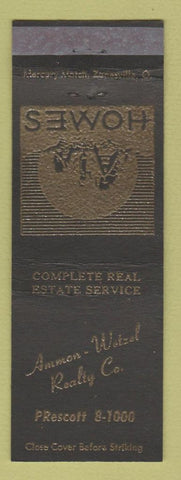 Matchbook Cover - Ammon Wetzler Real Estate Detroit?