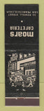 Matchbook Cover - Moars Cafeteria San Francisco CA