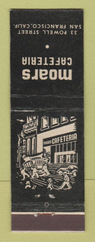 Matchbook Cover - Moars Cafeteria San Francisco CA