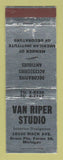 Matchbook Cover - Van Riper Studio Decorative Grosse Pointe Farms MI WEAR