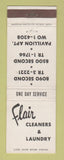 Matchbook Cover - Flair Cleaners Laundry Detroit? MI