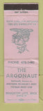 Matchbook Cover - The Argonaut Houghton Lake MI WORN