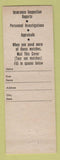 Matchbook Cover - Commercial Services Inc Detroit MI appraisals