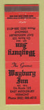 Matchbook Cover - Waybury Inn East Middlebury VT