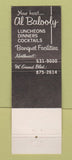 Matchbook Cover - Topinka's Country House Detroit MI