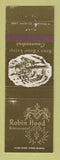 Matchbook Cover - Robin Hood Restaurants Chicago Arlington Heights IL WEAR
