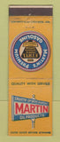 Matchbook Cover - Martin oil gas CHAIN