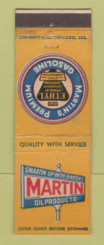 Matchbook Cover - Martin oil gas CHAIN