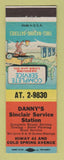 Matchbook Cover - Danny's Sinclair oil gas
