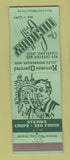 Matchbook Cover - Hickory Grill Cleveland OH