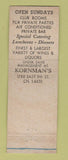 Matchbook Cover - Hickory Grill Cleveland OH