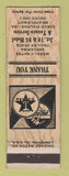 Matchbook Cover - Texaco oil gas Junction 10 & 95 Motel Coeur D'Alene ID