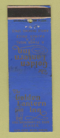 Matchbook Cover - Golden Lantern Inn Denver Colorado WORN
