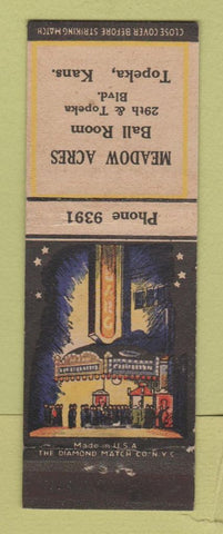 Matchbook Cover - Meadow Acres Ball Room Topeka KS