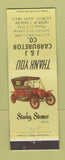 Matchbook Cover - J&J Carburetor Detroit MI