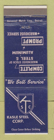 Matchbook Cover - Kasle Steel Corp Detroit MI