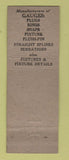 Matchbook Cover - Held Gauge Products Detroit MI