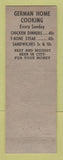 Matchbook Cover - Rhein Bar Detroit MI Buch's