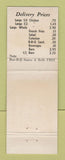 Matchbook Cover - Swiss Charcoal BBQ Steaks Chicken Halifax NS