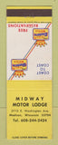 Matchbook Cover - Midway Motor Lodge Madison WI Best Western