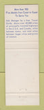 Matchbook Cover - Midway Motor Lodge Madison WI Best Western