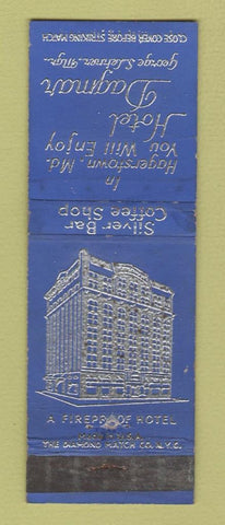 Matchbook Cover - Hotel Dagmar Hagerstown MD WEAR