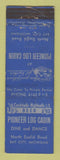Matchbook Cover - Pioneer Log Cabin Bay City MI WORN