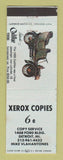 Matchbook Cover - Xerox Copies Mike Vlahantones Detroit MI